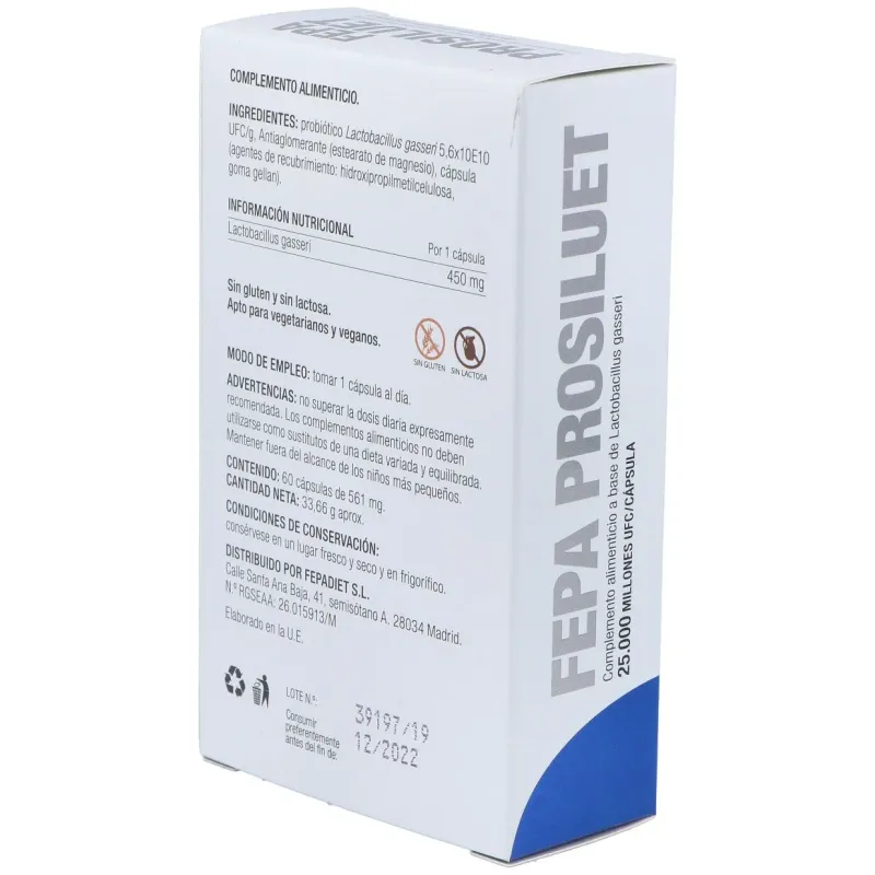 Fepadiet prosiluet 60caps | Farmacia Barata