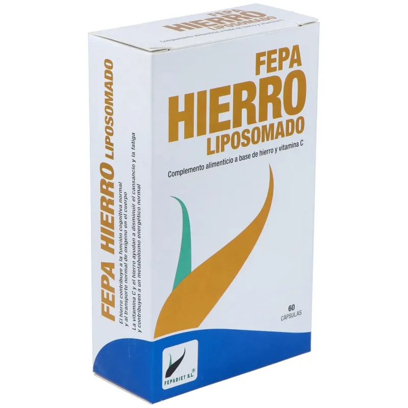 Fepadiet hierro liposomado 30mg 60caps | Farmacia Barata