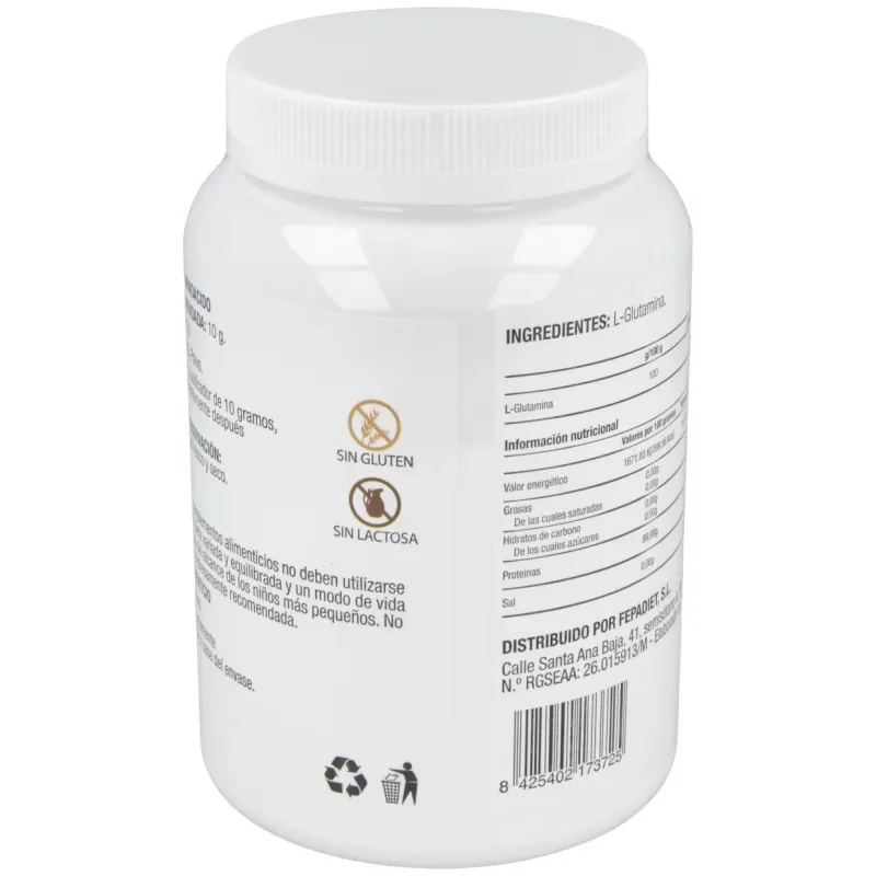 Fepa-l-glutamina sabor neutro 500gr. | Farmacia Barata
