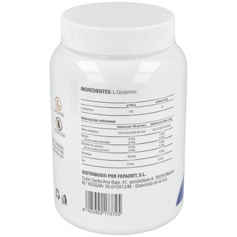 Fepa-l-glutamina sabor neutro 500gr. | Farmacia Barata