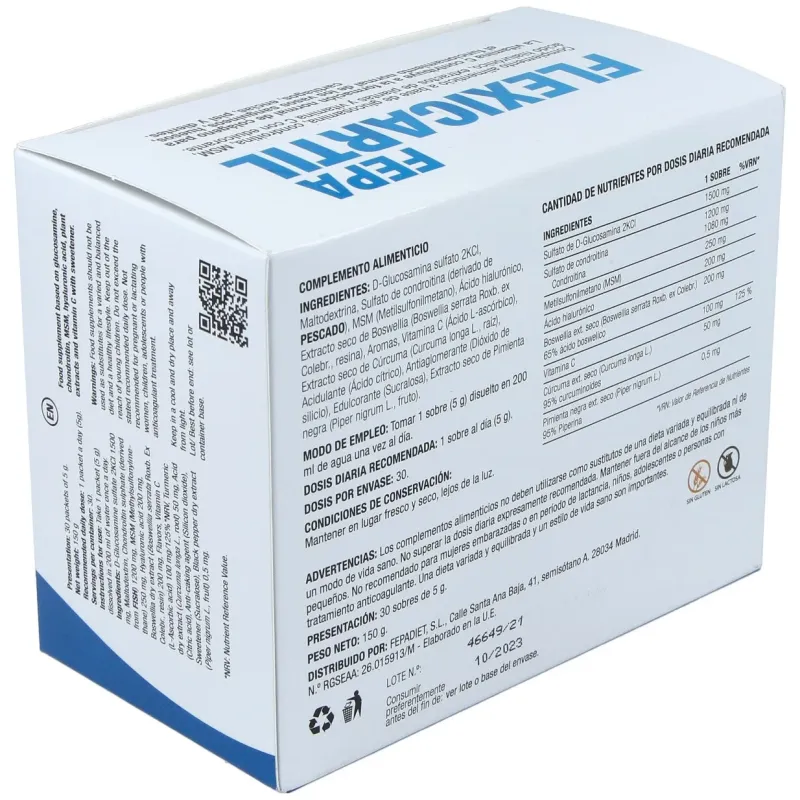 Fepadiet flexicartil 30 sobres | Farmacia Barata