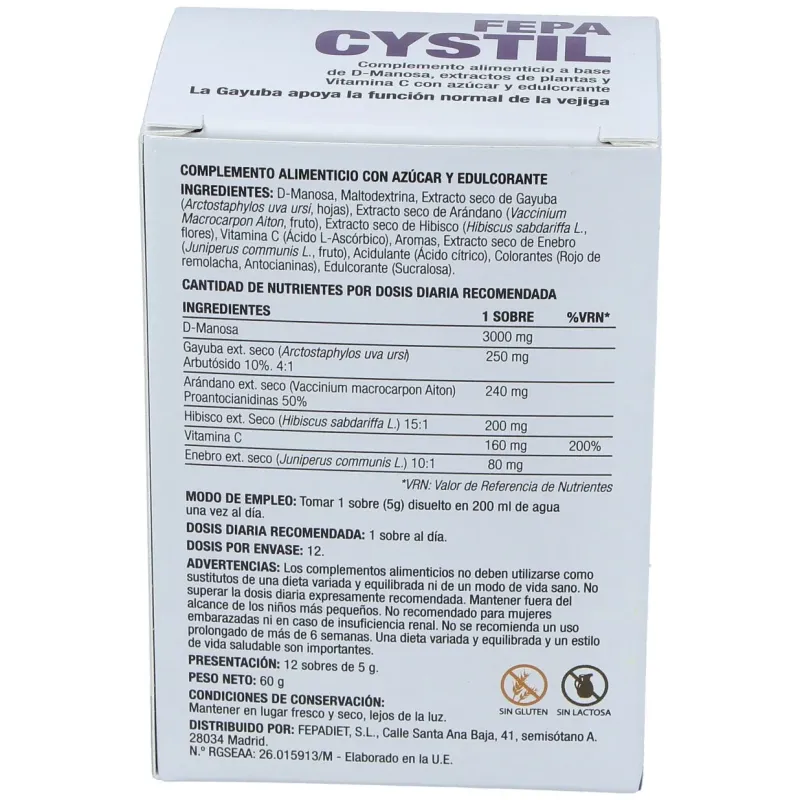 Fepadiet fepa-cystil 12 sobres | Farmacia Barata