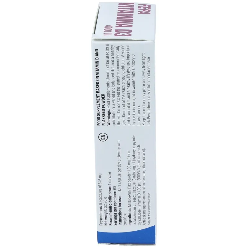 Fepa-vitamina d3 4000ui 60cap. | Farmacia Barata