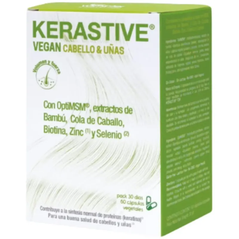 Kerastive cabello uñas formula vegetal 60cap. | Farmacia Barata