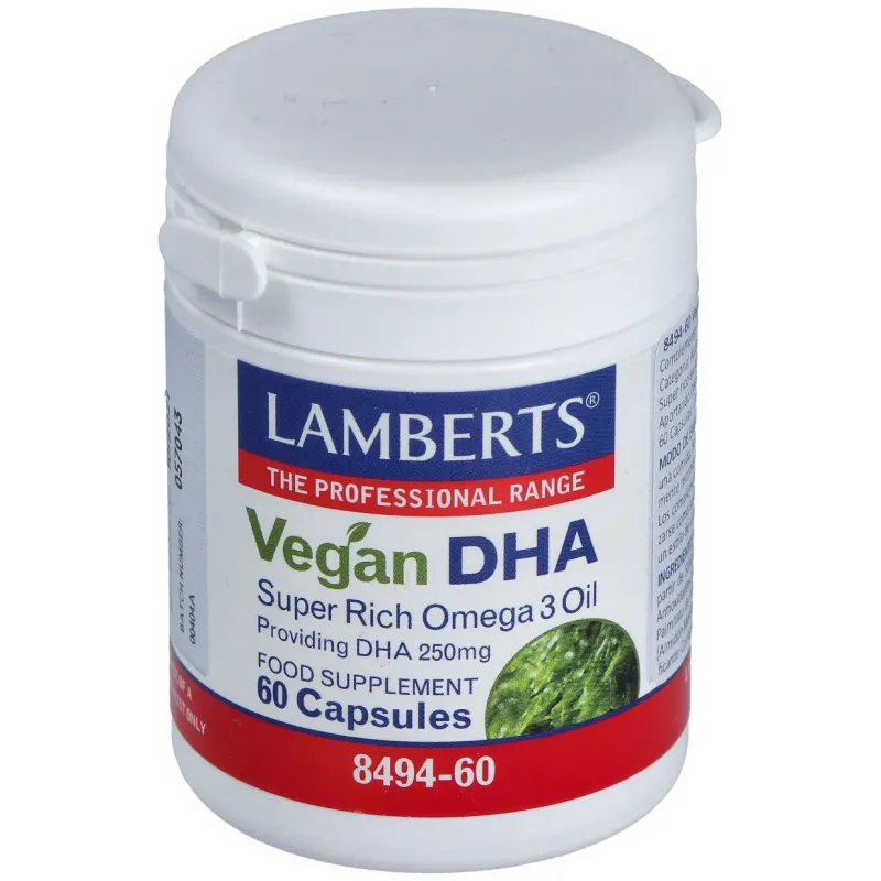 Lamberts dha vegano 60 cápsulas de 250mg | Farmacia Barata Lamberts dha vegano 60 cápsulas de 250mg | Farmacia Barata