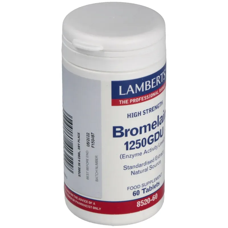 Lamberts bromelain 1250gdu 60comp | Farmacia Barata