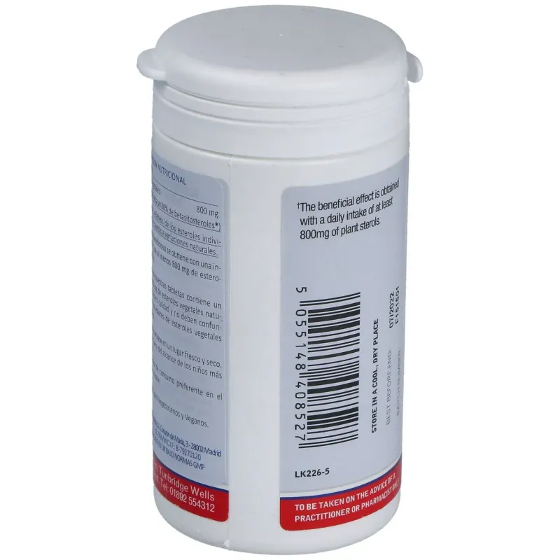 Esteroles vegetales (plant sterols) 800mg. 60comp. | Farmacia Barata