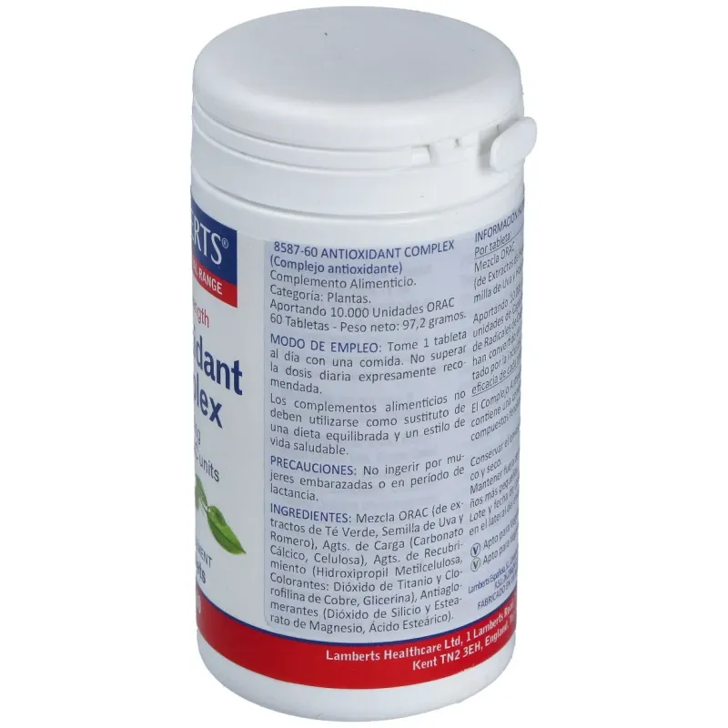 Complejo de antioxidantes alta potencia 60comp. | Farmacia Barata