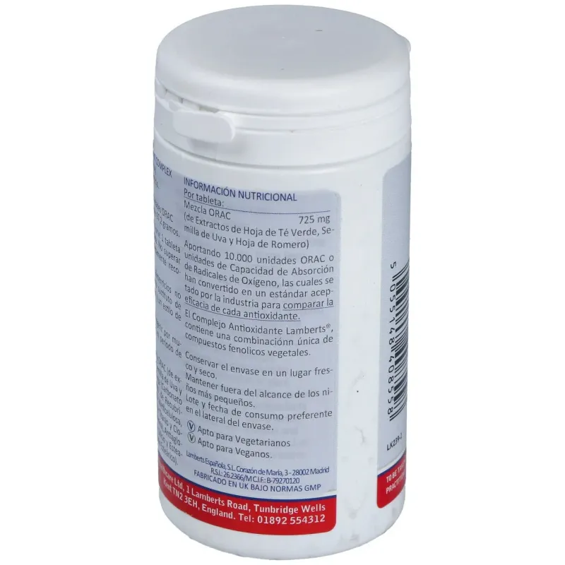 Complejo de antioxidantes alta potencia 60comp. | Farmacia Barata