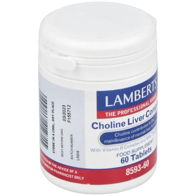 Choline liver complex complejo de colina 60comp. | Farmacia Barata