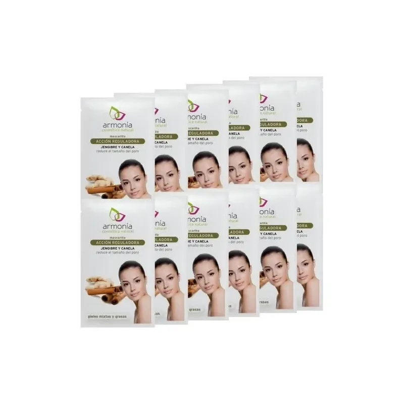 Armonia mascarilla reguladora jengibre canela 12x10g | Farmacia Barata