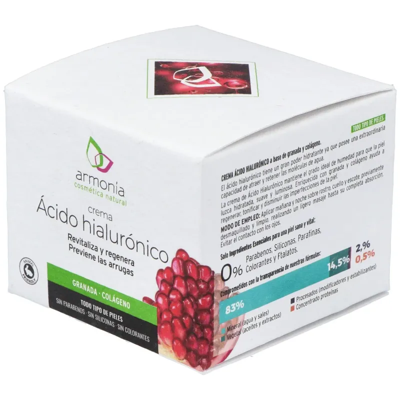 Crema acido hialuronico granada 50ml. | Farmacia Barata Crema acido hialuronico granada 50ml. | Farmacia Barata