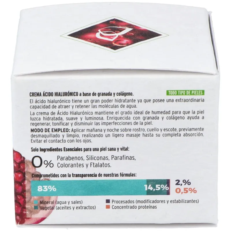 Crema acido hialuronico granada 50ml. | Farmacia Barata Crema acido hialuronico granada 50ml. | Farmacia Barata