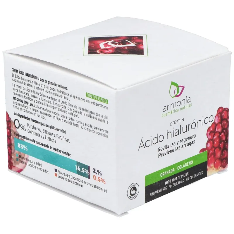 Crema acido hialuronico granada 50ml. | Farmacia Barata Crema acido hialuronico granada 50ml. | Farmacia Barata