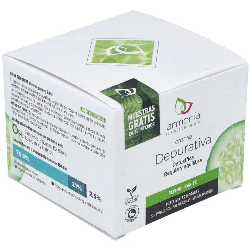 Armonia crema facial pepino depurativa 50ml | Farmacia Barata Armonia crema facial pepino depurativa 50ml | Farmacia Barata