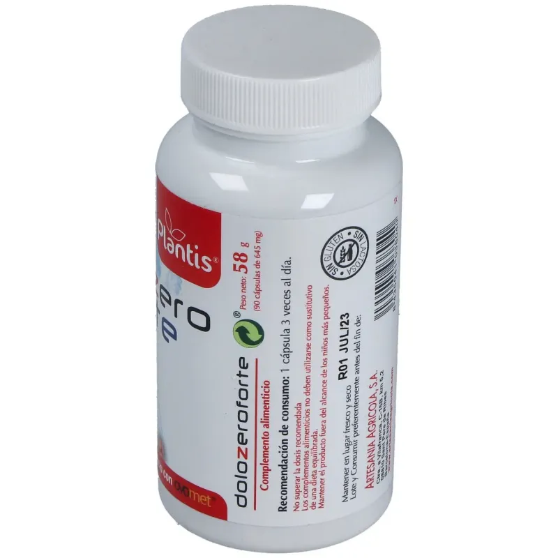 Plantis dolozero forte 645mg 90caps | Farmacia Barata