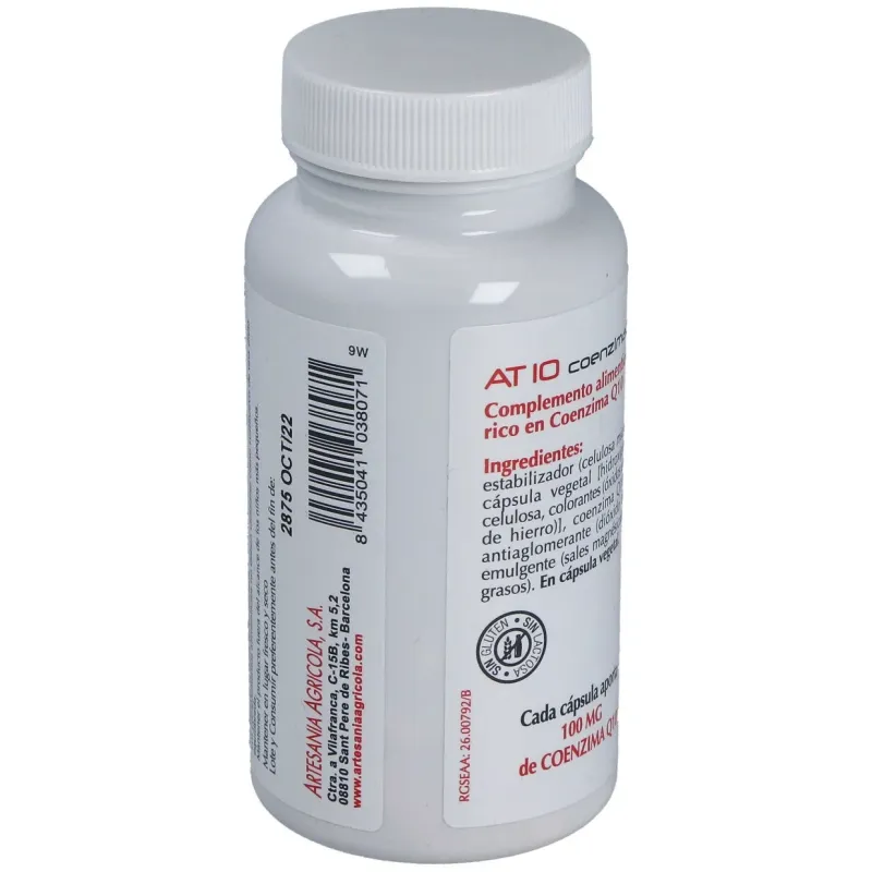 Plantis coenzima q10 at10 60caps | Farmacia Barata