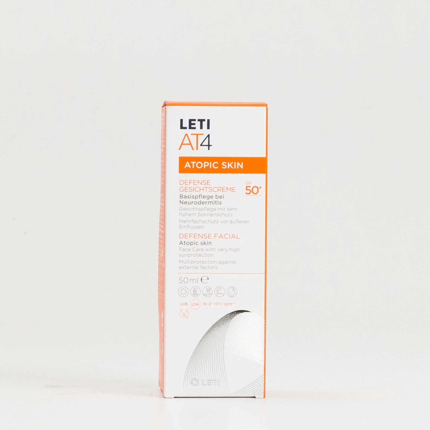 Leti AT4 Defense Facial SPF50, 50ml.