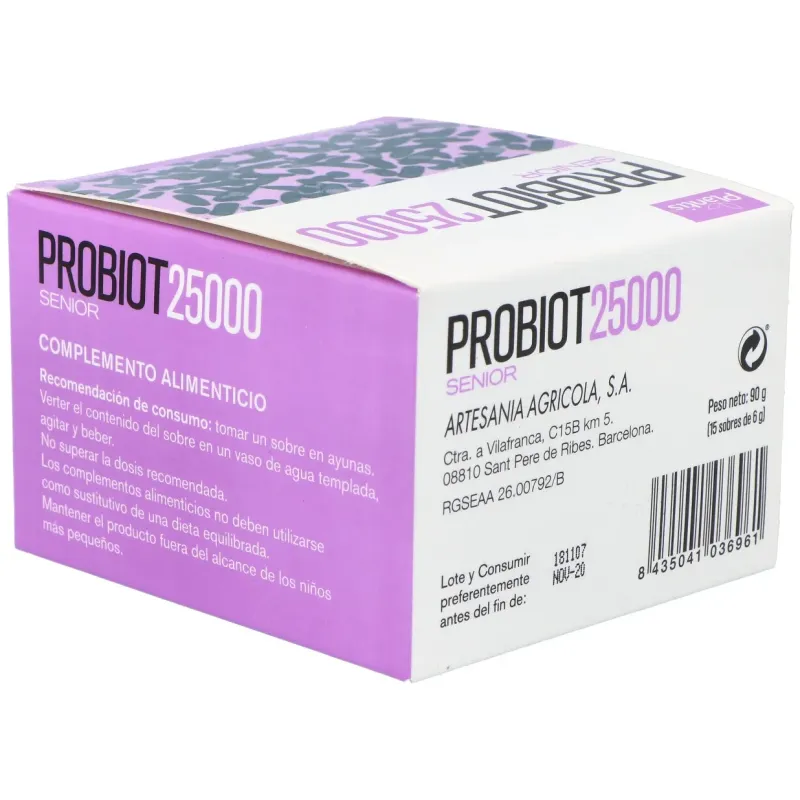 Plantis probiot 25000 senior 15x5g | Farmacia Barata