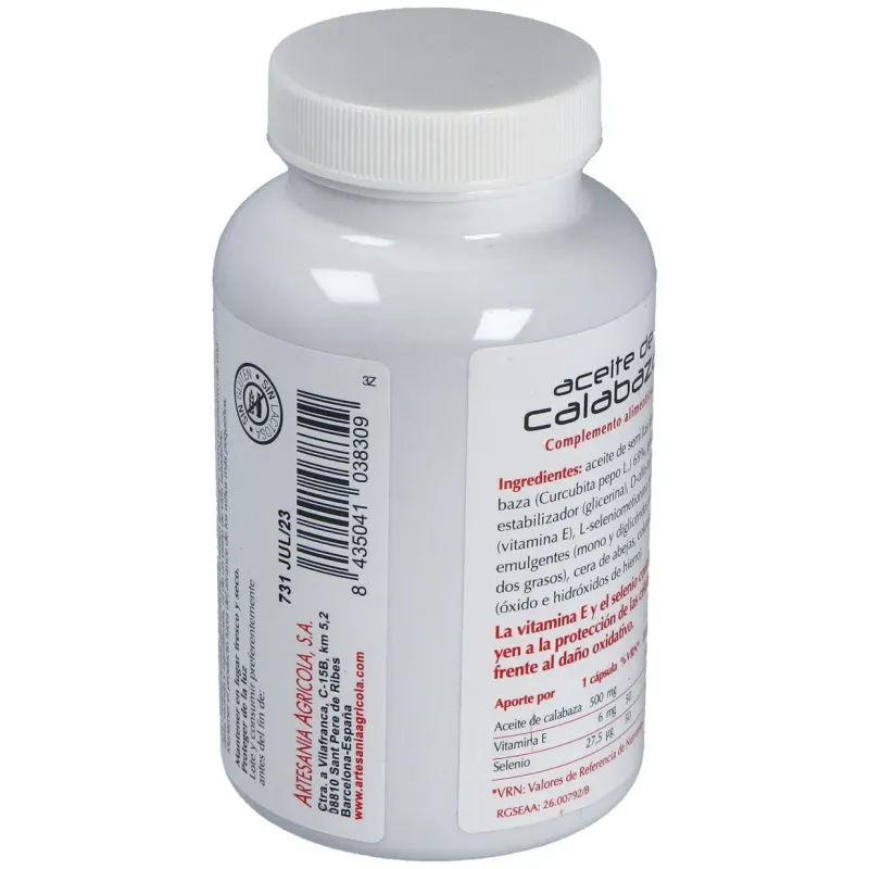 Aceite de calabaza 180cap. | Farmacia Barata Aceite de calabaza 180cap. | Farmacia Barata