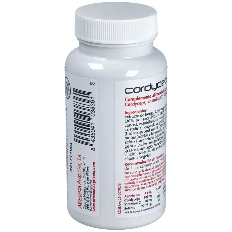 Cordyceps plantis 60cap. | Farmacia Barata