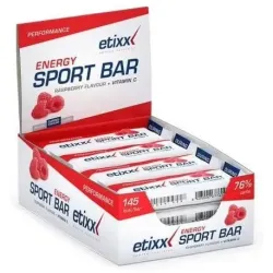 Etixx energy sport barritas frutos rojos 12uds.