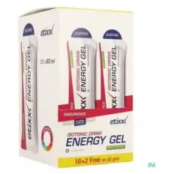 Etixx isotonic drink energy gel apple 12 u x 60ml | Farmacia Barata