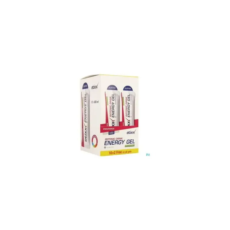 Etixx isotonic drink energy gel apple 12 u x 60ml | Farmacia Barata