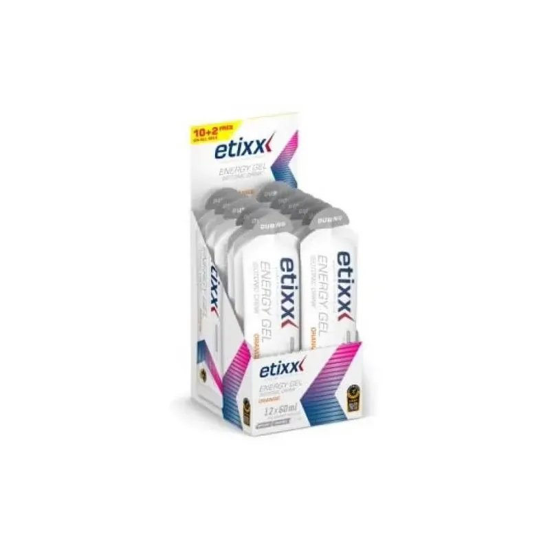 Etixx energy gel bebida isotónica naranja 12x60ml | Farmacia Barata