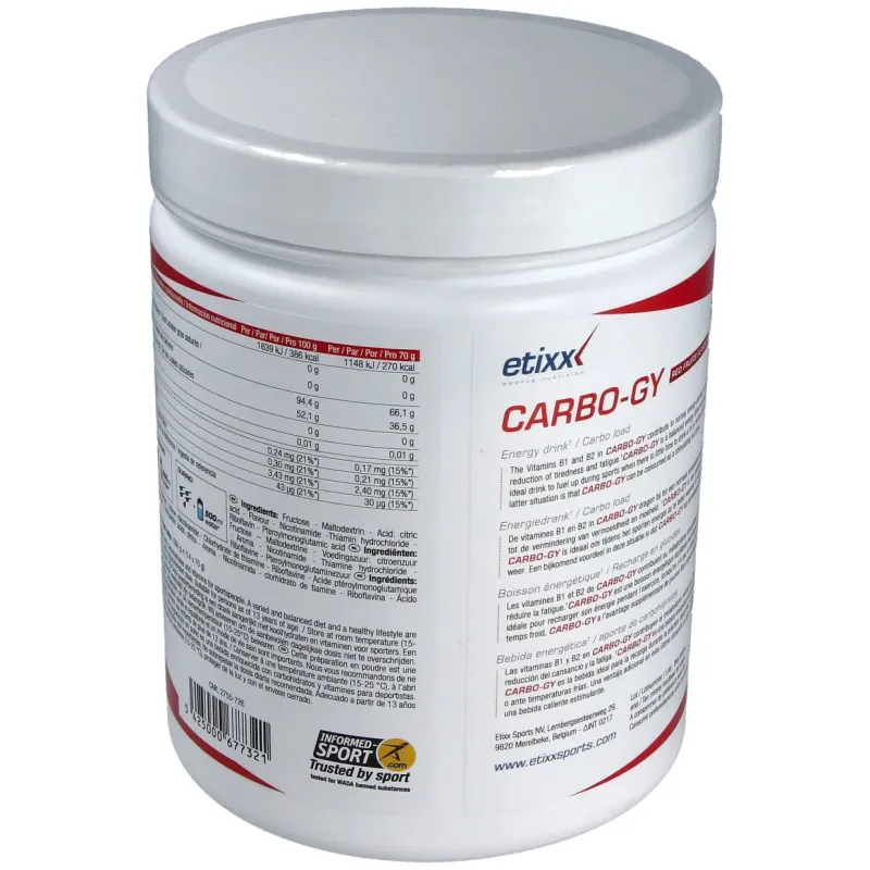 Etixx carbo-gy powder red fruits 1kg. | Farmacia Barata