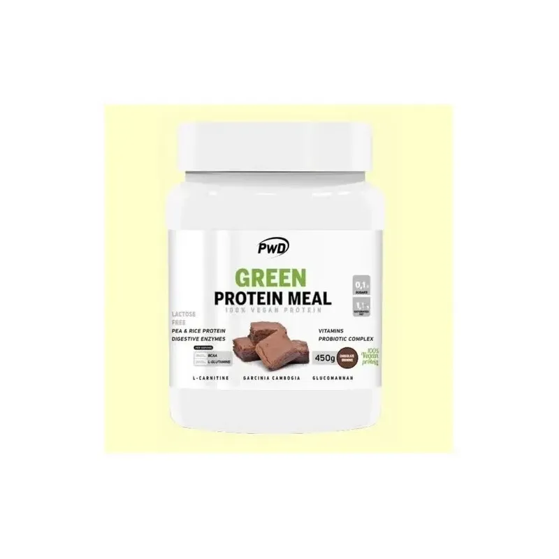 Pwd green protein meal chocolate brownie 450g | Farmacia Barata Pwd green protein meal chocolate brownie 450g | Farmacia Barata