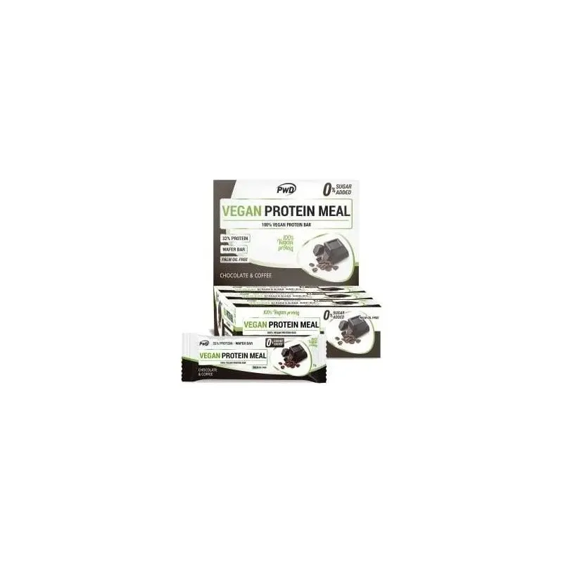 Vegan protein meal barritas choco-coffee 12uds. | Farmacia Barata Vegan protein meal barritas choco-coffee 12uds. | Farmacia Barata