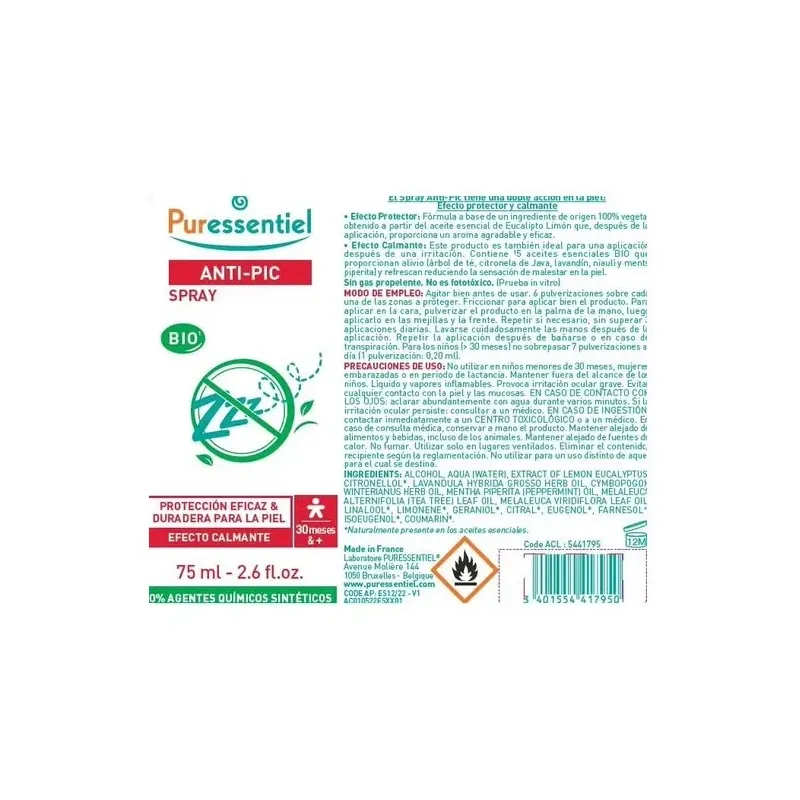 Spray repulsivo y calmante antimosquitos 75ml. | Farmacia Barata Spray repulsivo y calmante antimosquitos 75ml. | Farmacia Barata