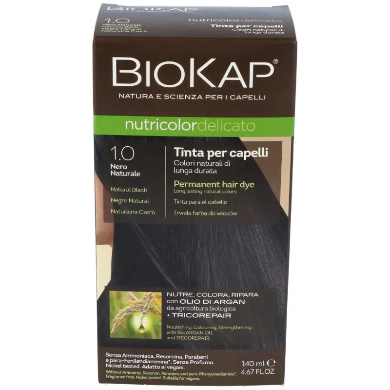 Tinte natural black 140ml negro 1.0 delicato | Farmacia Barata Tinte natural black 140ml negro 1.0 delicato | Farmacia Barata