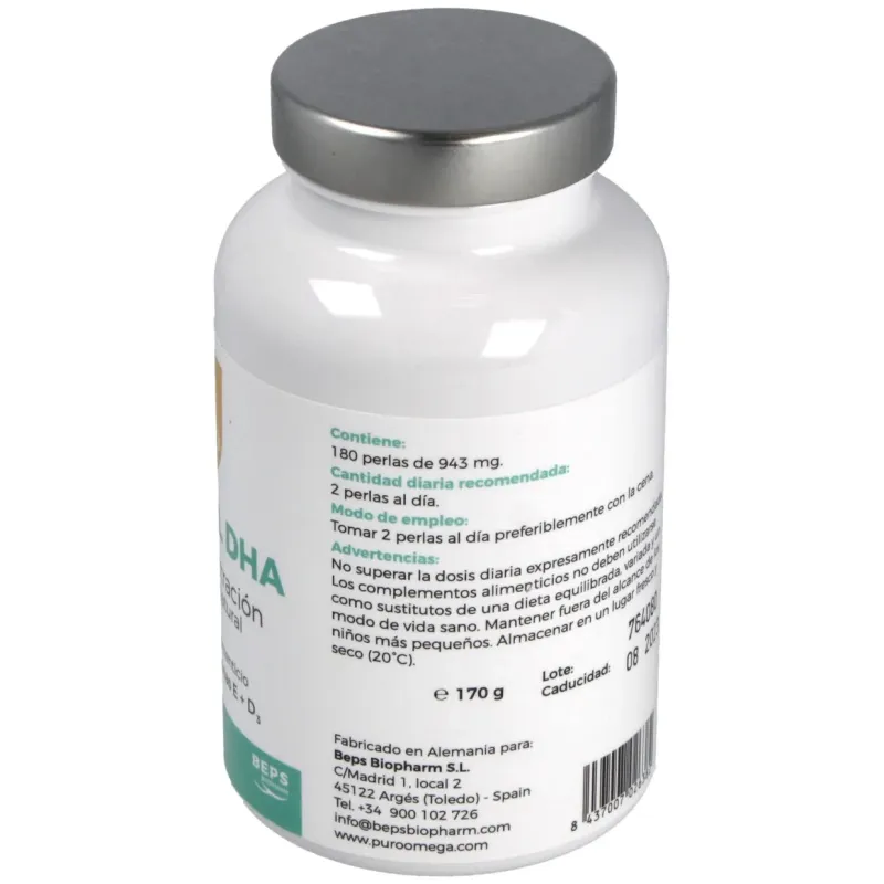 Natural dha alta concentracion 180perlas | Farmacia Barata
