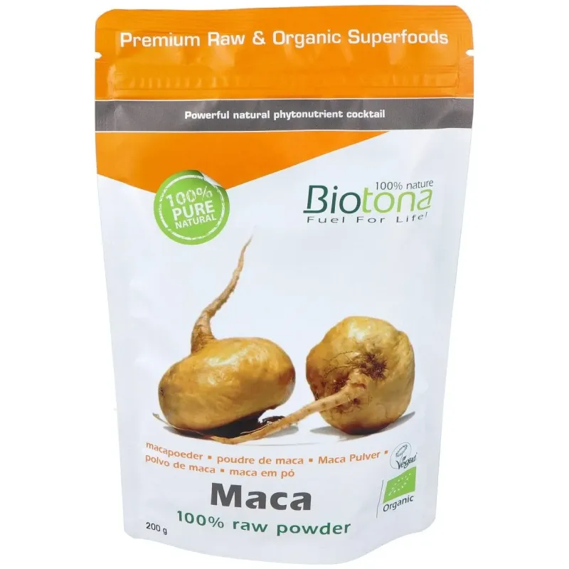 Biotona maca en polvo raw superfood bio 200g | Farmacia Barata