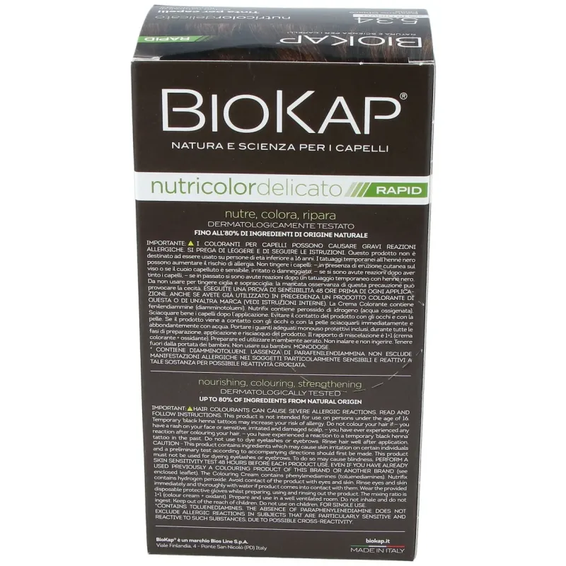 Biokap rapid castaño miel claro 5.34 tubo 140ml. | Farmacia Barata