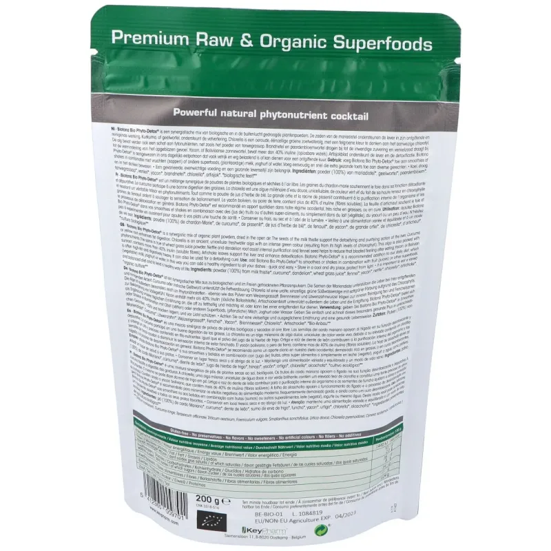 Biotona phyto-detox superfood bio 200g | Farmacia Barata