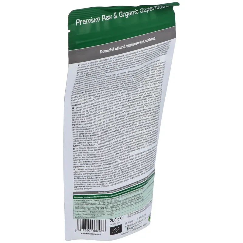 Biotona chlorella espirulina bio polvo 200g | Farmacia Barata
