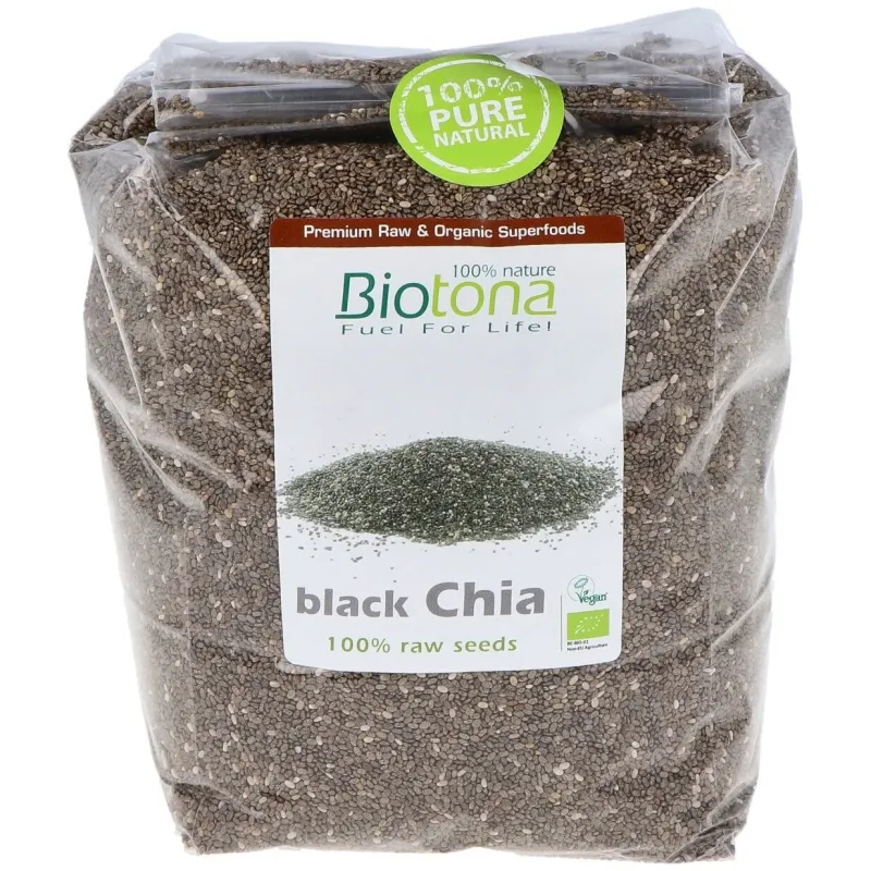 Biotona chía negra semillas 1000g | Farmacia Barata