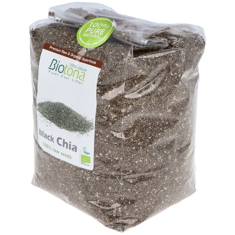Biotona chía negra semillas 1000g | Farmacia Barata
