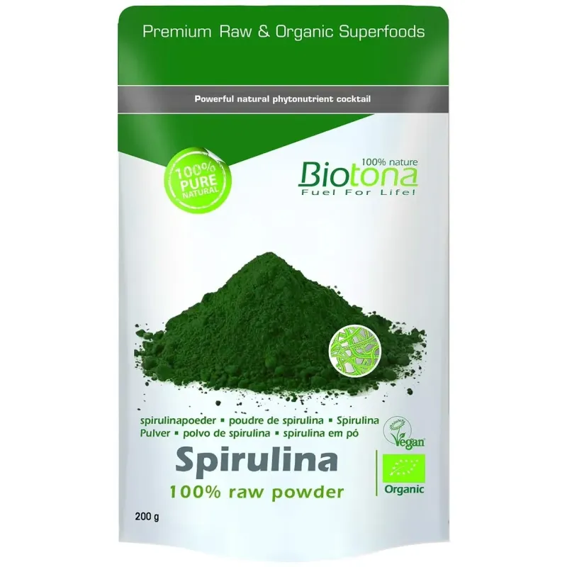 Biotona polvo espirulina bio 200g | Farmacia Barata