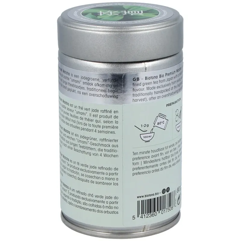 Biotona té matcha premium polvo bio 80g | Farmacia Barata Biotona té matcha premium polvo bio 80g | Farmacia Barata