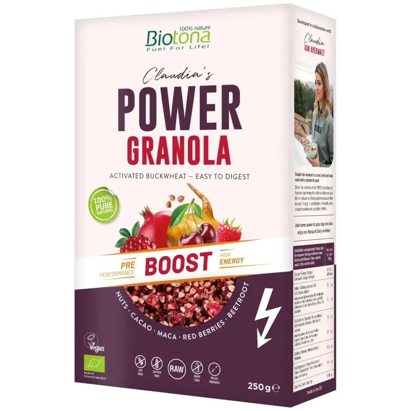 Power granola boost muesli 250gr. bio vegan | Farmacia Barata