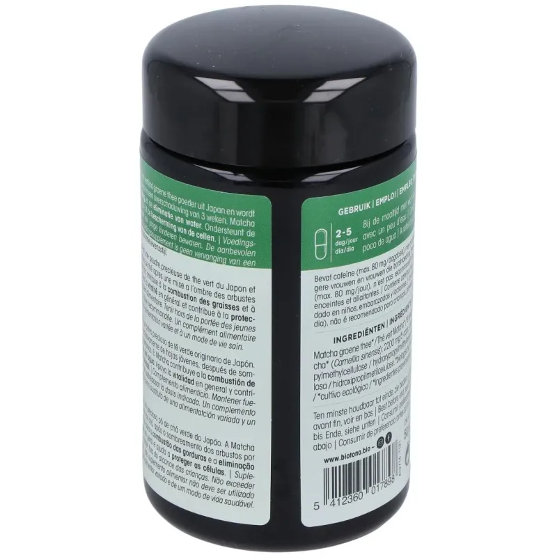 Biotona té matcha bio 100caps | Farmacia Barata