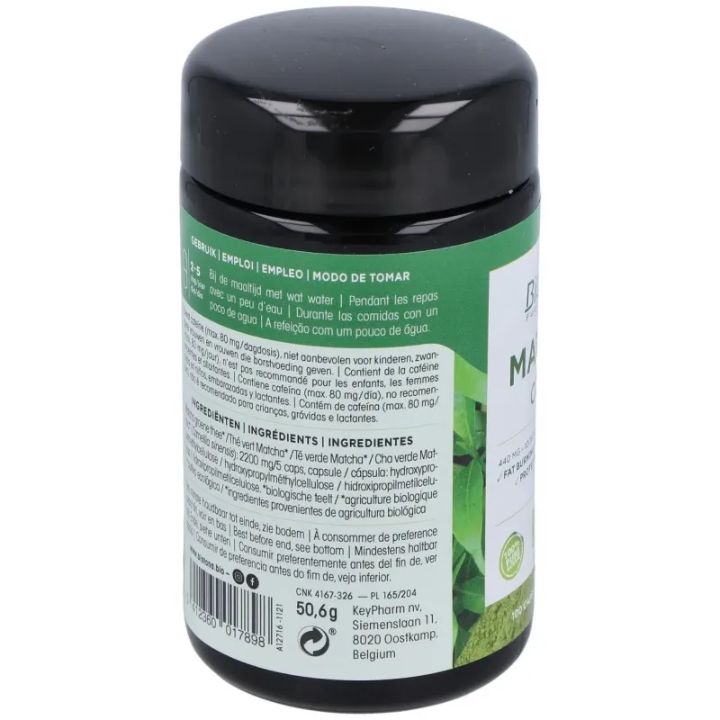 Biotona té matcha bio 100caps | Farmacia Barata