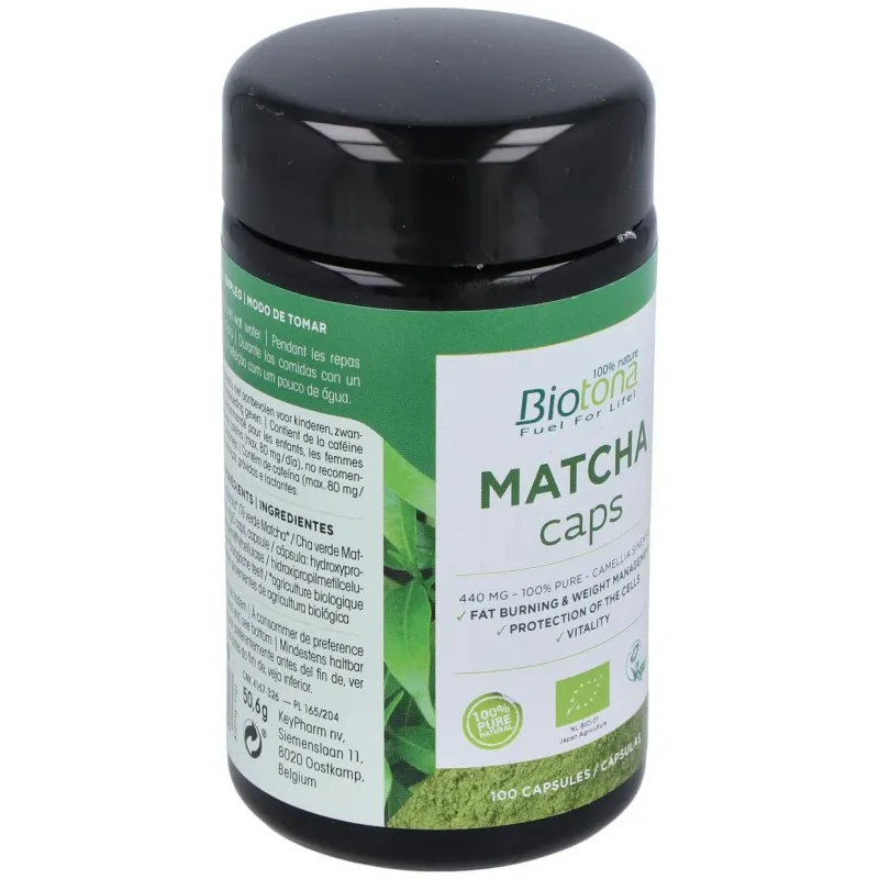Biotona té matcha bio 100caps | Farmacia Barata