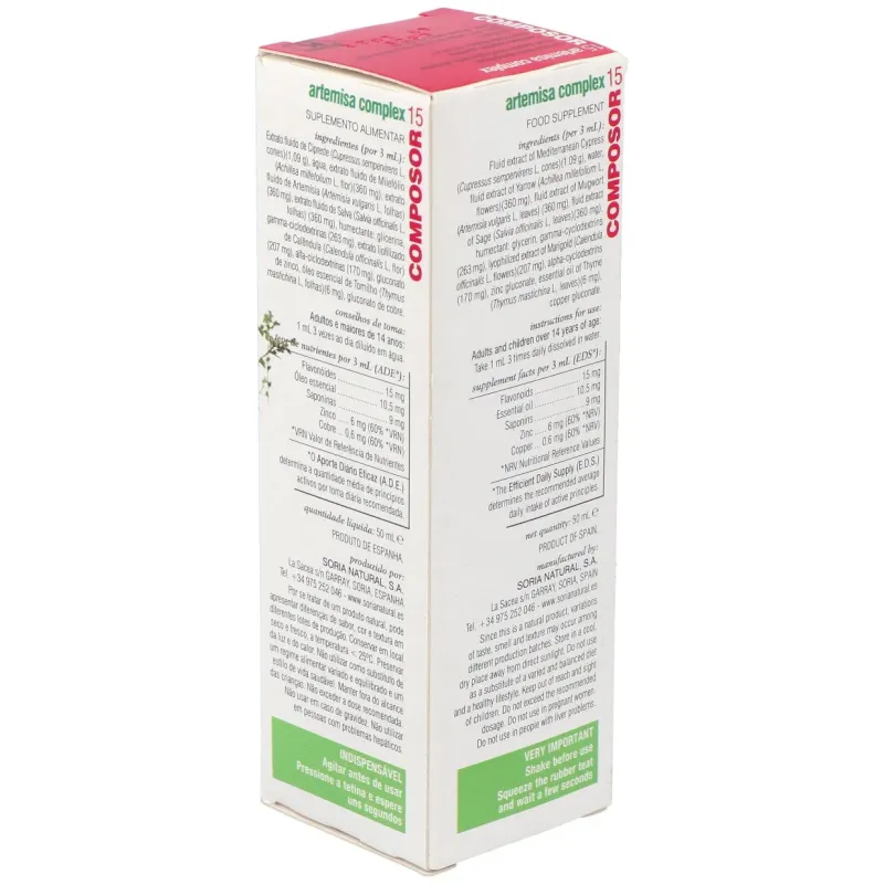 Composor 15 artemisa complex xxi 50ml. | Farmacia Barata