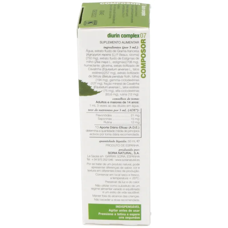 Soria natural composor 07 - diurin complex 50 ml | Farmacia Barata Soria natural composor 07 - diurin complex 50 ml | Farmacia Barata