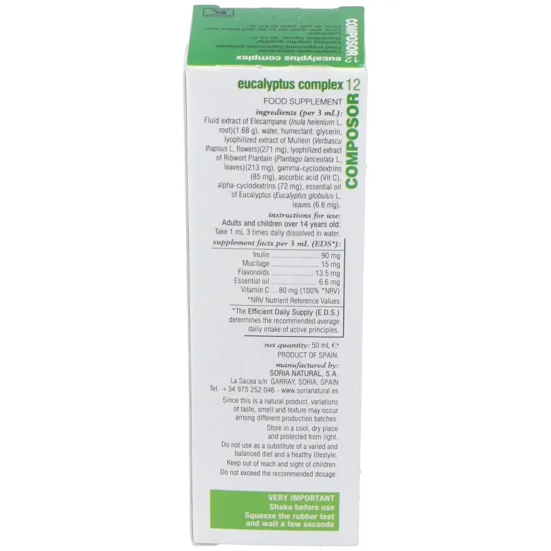 Composor 12 eucalyptus complex xxi 50ml. | Farmacia Barata